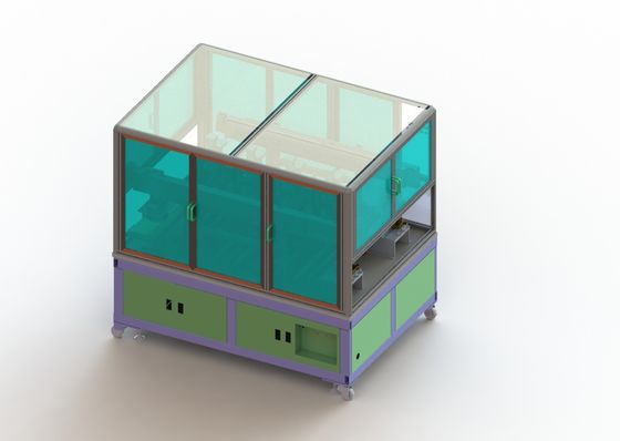 Li Ion Battery Manufacturing Hot Press Equipment 4 Station Straight Line Type