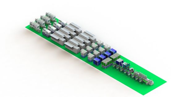 High Automation Batteries Production Line With High Productivity And Durability