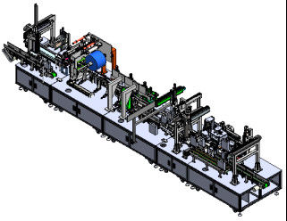 Auto Lithium Ion Battery Assembly Line Aluminum Shell Adhesive Tape Machine