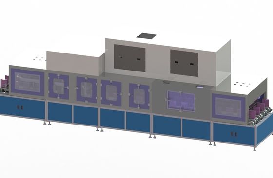 Automatic Lithium Ion Battery Production Line Square Series Battery Cleaning Taping