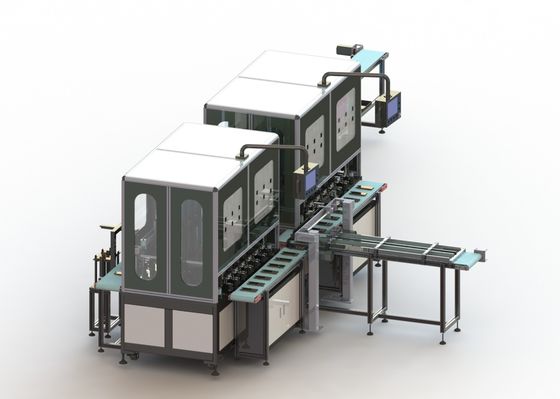 15PPM Lithium Ion Battery Assembly Line Double Station Hot Cold Pressing Equipment