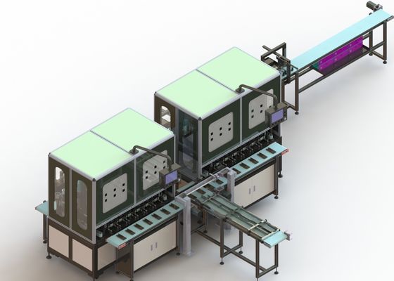 15PPM Lithium Ion Battery Assembly Line Double Station Hot Cold Pressing Equipment