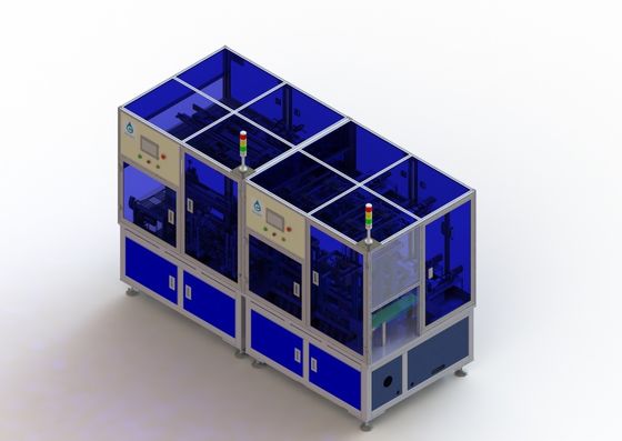Li Ion Battery Manufacturing Equipment Square Battery Cell High Speed 40PPM  Tail Taping Into The Shell Machine
