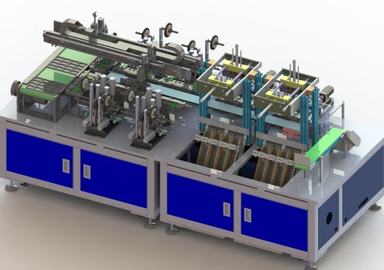 40PPM Car Battery Production Line 1500KG Square Cell Tail Taping Into Shell Machine