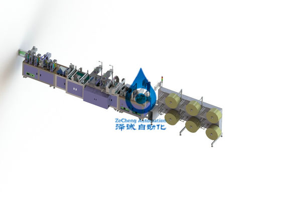6KW Battery Production Line Automatic PLC Control Folding Mask Machine