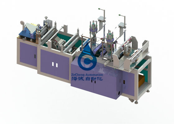 6KW Battery Production Line Automatic PLC Control Folding Mask Machine
