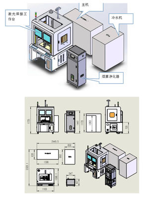 1500W Laser Welding Device Body Metal Frame Structure Easy To Operation