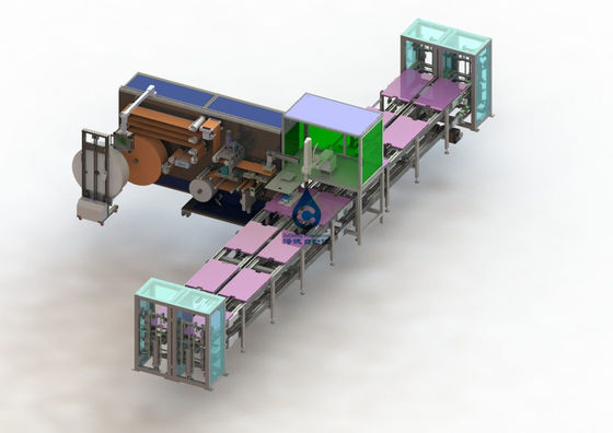 Automatic Battery Pack Assembly Line Single Battery Foam Ingress Cotton Equipment