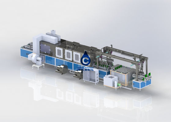 12PPM Lithium Battery Production Line 380V Power Battery Ultrasonic Cleaner SMC